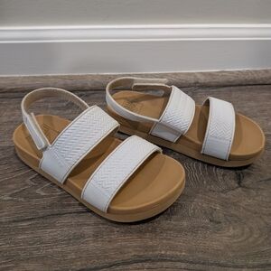 Reef Toddler Girl Size 11 Vista Water Sandals White Tan Summer EVA Foam